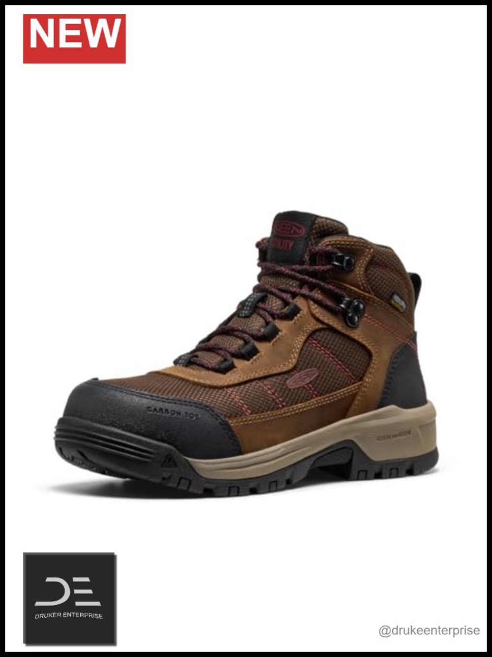 Waterproof Leather Work Boots, Carbon Toe, Lace-Up, EH Rated, Women's